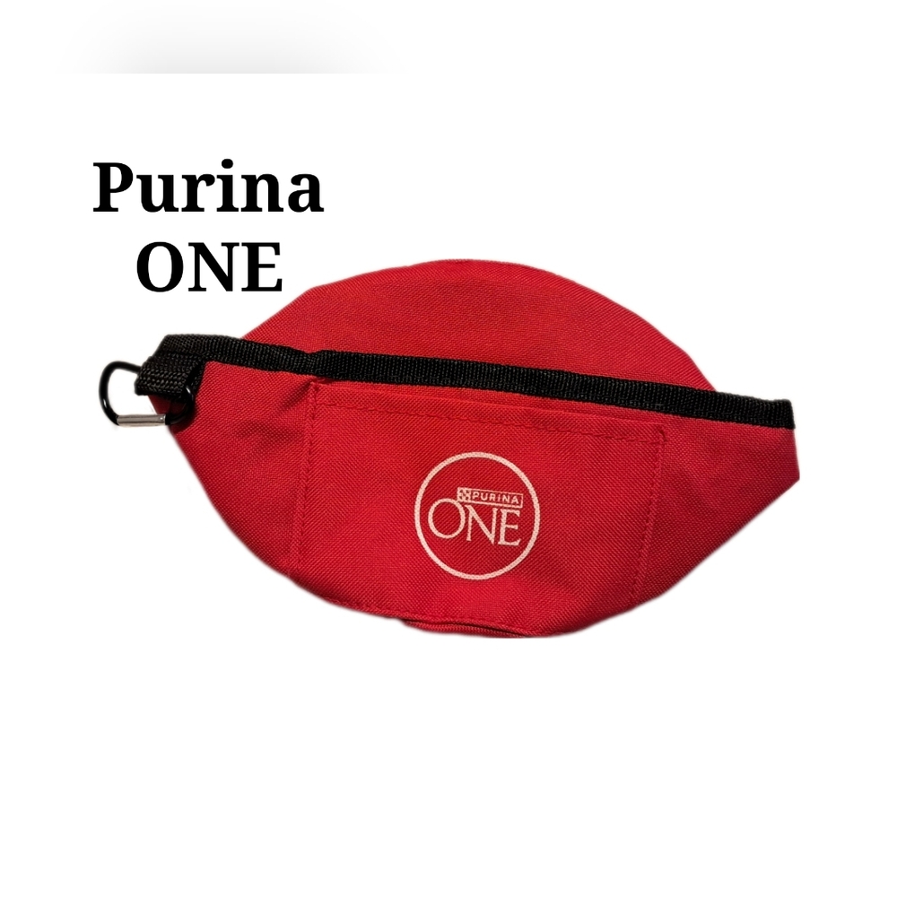 Pets Purina ONE Water Feed Collapsible Travel Bowls Walk Dog Cat Red Pet Bowl